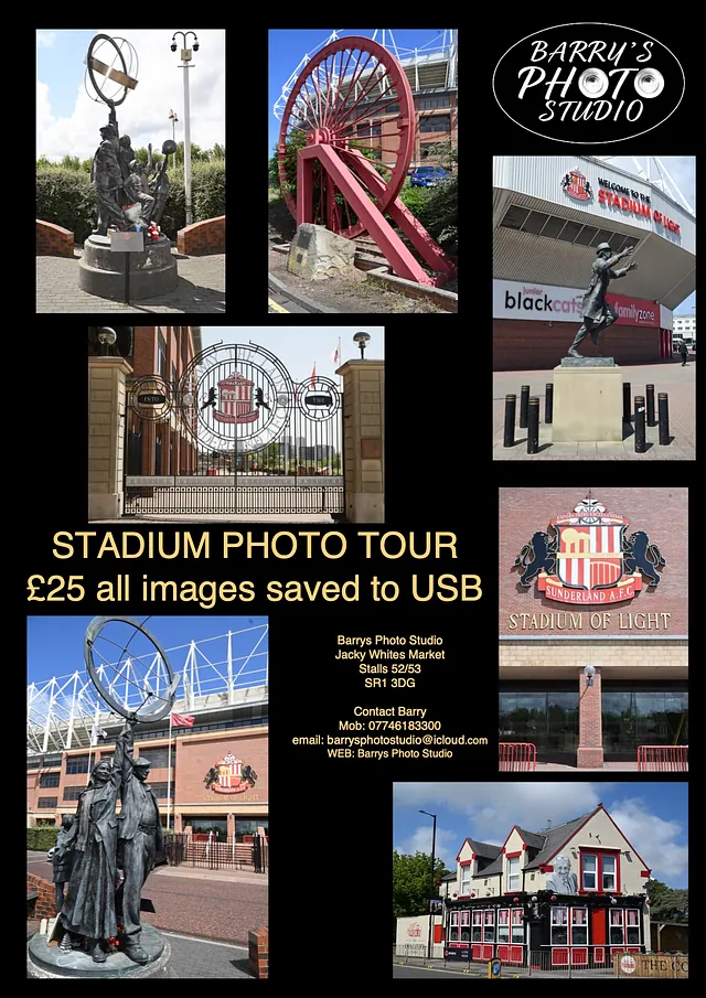 Barry's photo studio - SAFC Stadium Photo Tour