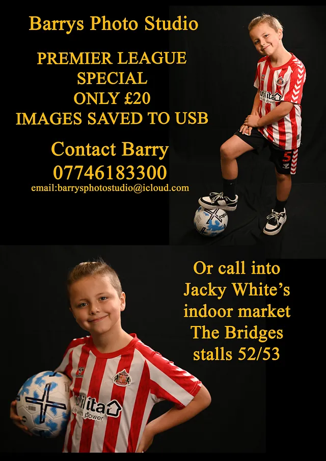 Barry's photo studio - SAFC Stadium Photo Tour